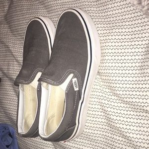 Slip on gray vans